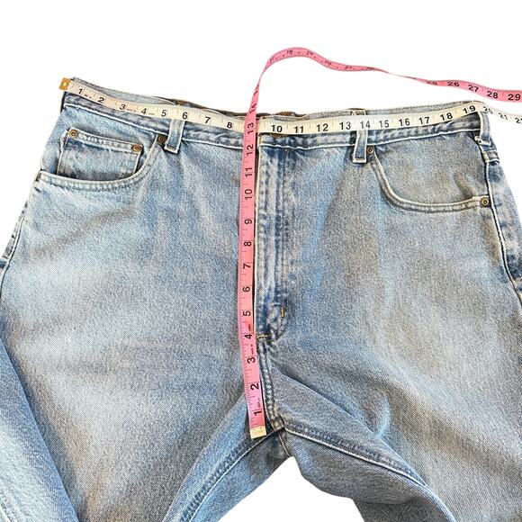 Carhartt B18 Traditional Fit Tapered Jeans Stonewash Light Medium Blue 40x30 - Picture 13 of 16